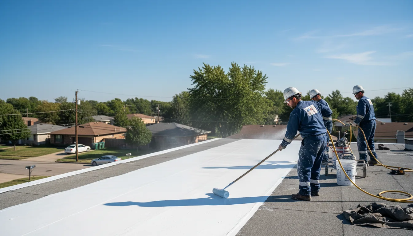 Commercial roof coating in Trimble, OH near me